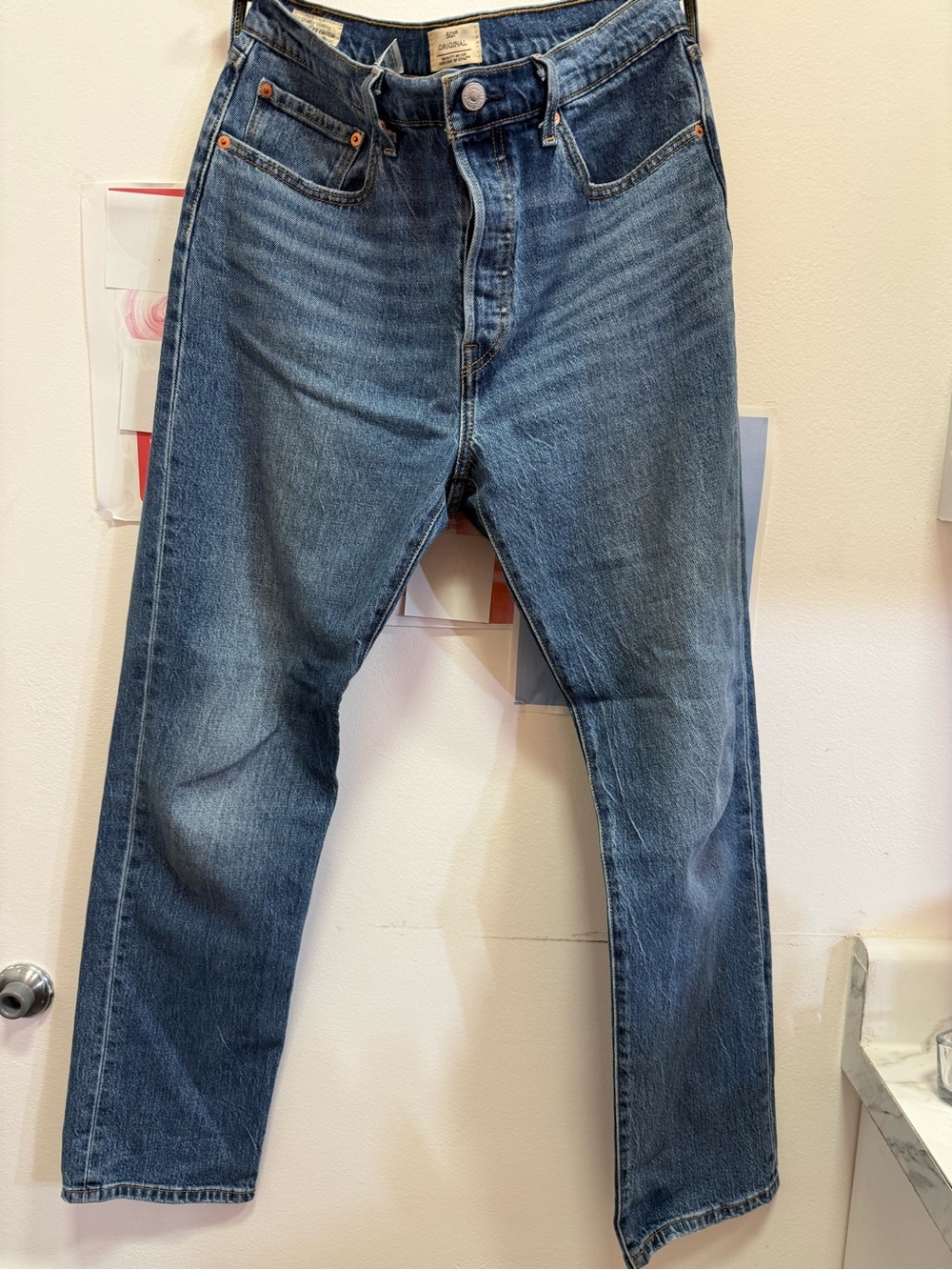 Levi's Women's 501 Straight Jeans — Classic Blue Denim